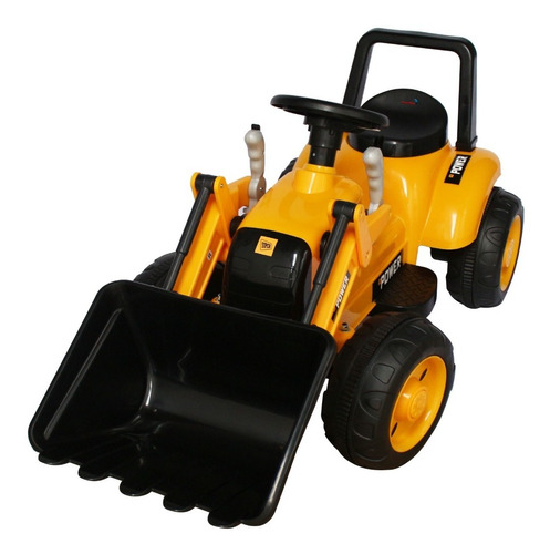 Mini Escavadeira Elétrica Infantil Importway Bw081am Amarelo Bivolt 110/220v