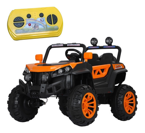 Quadriciclo Elétrico Infantil 12v 2assentos C/ Controle Cor Laranja Voltagem Do Carregador 110v/220v