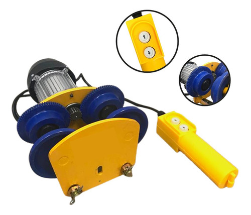 Carrinho Trolley Elétrico Carga 1t 1000kg 200w 1400rpm 220v
