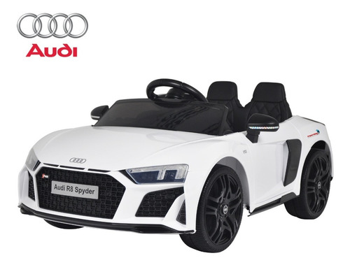 Carrinho Eletrico Infantil Mini Carro Criança 12v Audi R8 Cor Branco Voltagem Do Carregador 110v/220v