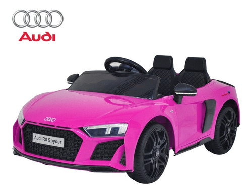 Carrinho Elétrico Infantil Importway Audi R8 Spyder Rosa Voltagem Do Carregador 110v/220v