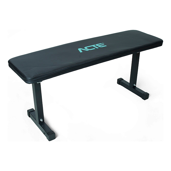 Banco Reto Fixo Polipropileno E45 Preto Suporta até 120kg - Acte Sports