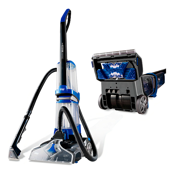 Extratora e Higienizadora Vertical Wap Power Cleaner Pro Gatilho Spray 2 Em 1 Azul e Preto 127V - Wap