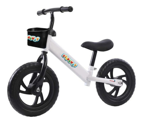 Bicicleta Balance Aro 12 Importway Sem Pedais Equilíbrio Branca