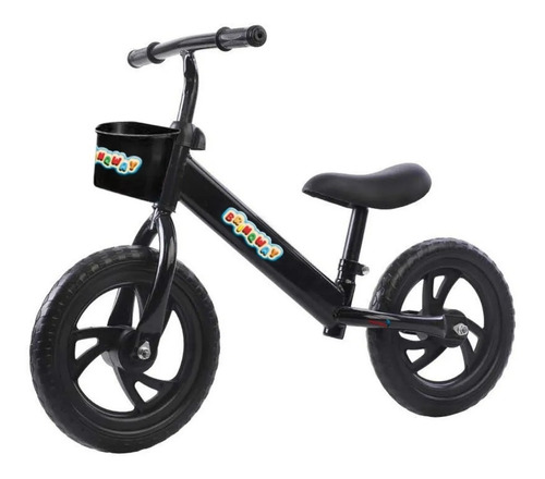 Bicicleta Balance Aro 12 Importway Sem Pedais Equilíbrio Preta