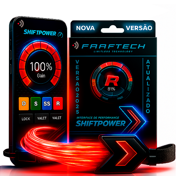 Shiftpower Chip Potência Pedal Lançamento 2025 Acelerador 6.9+ Todos Carros FT-SP48+ Faaftech