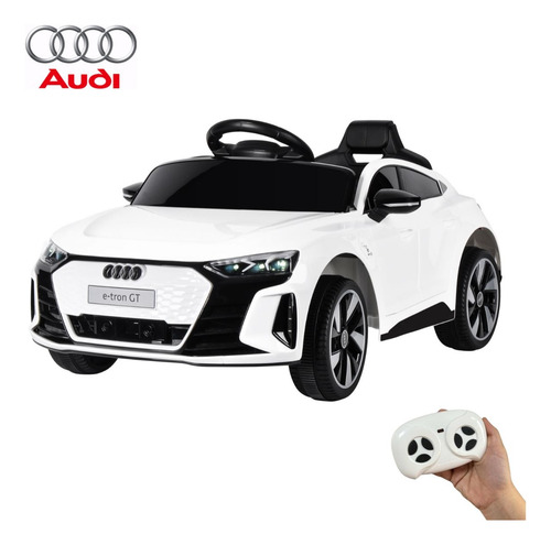 Mini Carro Elétrico Infantil Audi Etron Gt Bateria 6v Branco Brinqway