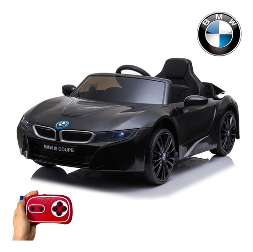 Mini Carro Elétrico Infantil Importway Bmw I8 Preto 12v Som Brinqway