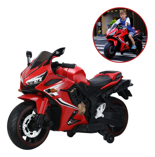 Mini Moto Elétrica Infantil 12v Importway Esportiva Vermelha