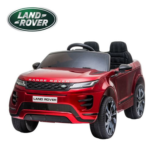 Mini Carro Elétrico Infantil Evoque 12v Banco Couro Roda Eva Vermelho