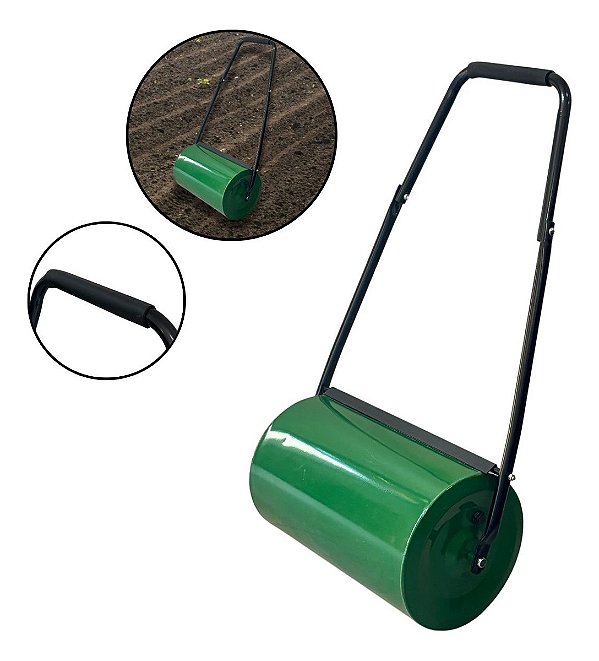 Rolo Nivelador De Solo Compactador Gramado Areia Terra Forte