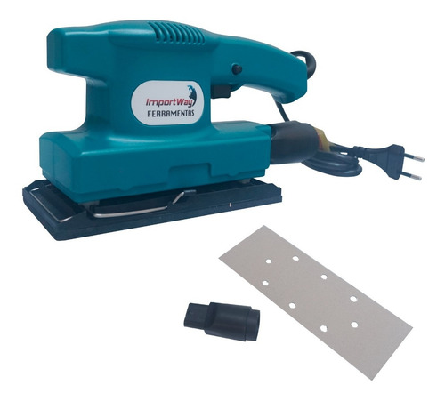Lixadeira Orbital Elétrica Vibratória 250w 10000 Rpm Parede Madeira Importway Iwlx Voltagem 220v