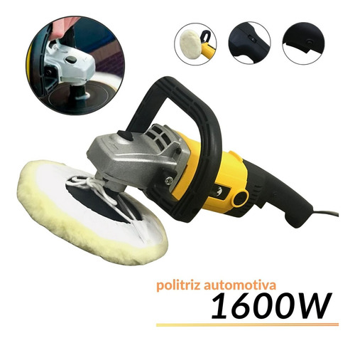 Politriz Automotiva Angular 1600w Importway Disco 18cm 220v