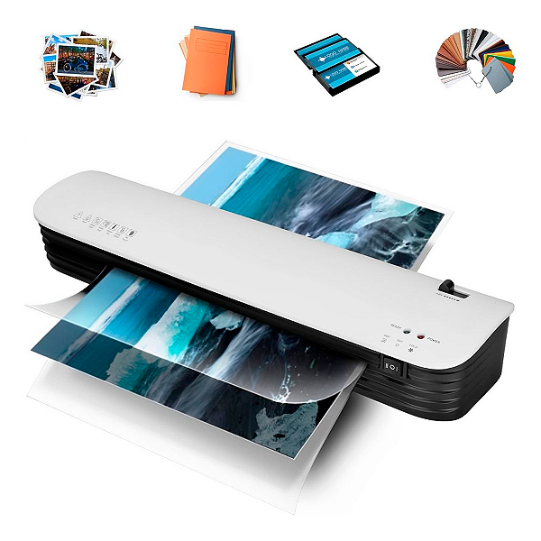 Plastificadora Laminadora 5 em 1 Poliseladora A3 A4 A5 A6 com Corte 360W 220V IWE002 - Importway