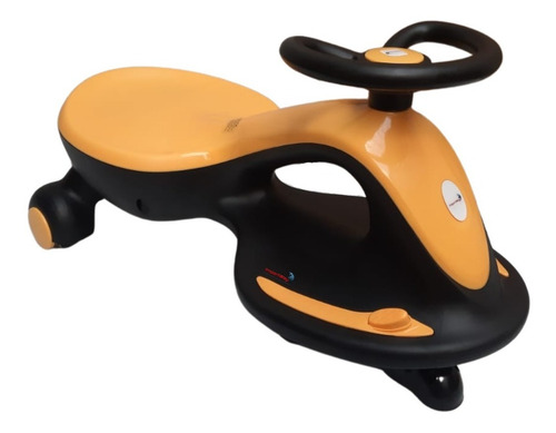 Carrinho Rolimã Car Elétrico 12v Infantil Amarelo 2x1 Manual