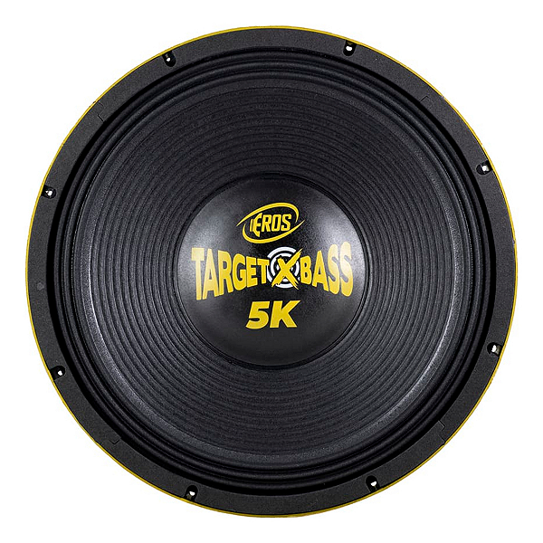 Alto-Falante E15 Target Xbass 5K 15 Polegadas Amarelo– 2500W RMS 4 Ohms - Eros