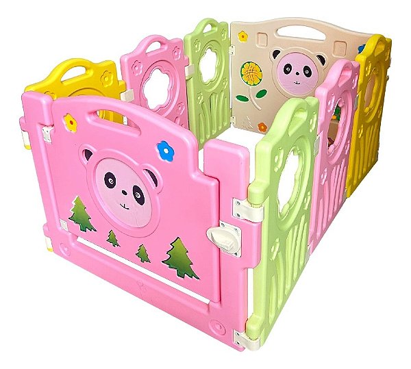 Cercado Chiqueirinho Grande Infantil Para Bebê 113cm Ursinho Importway