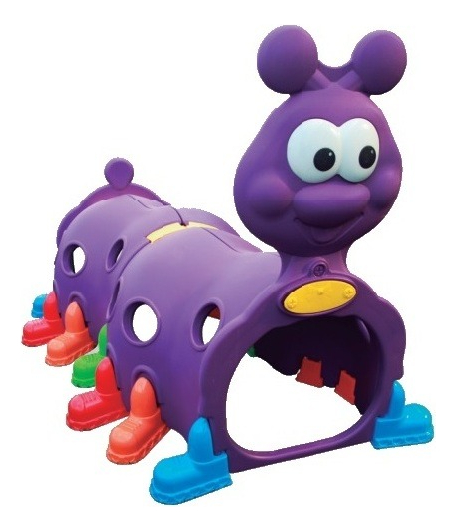 Túnel Centopeia Infantil Playground Desmontável Lúdico Cor Roxo