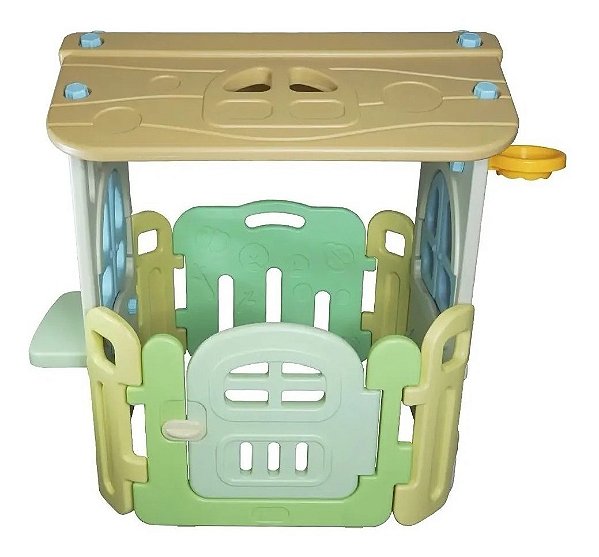 Casinha Infantil Playground Cesta Basquete Resistente Importway