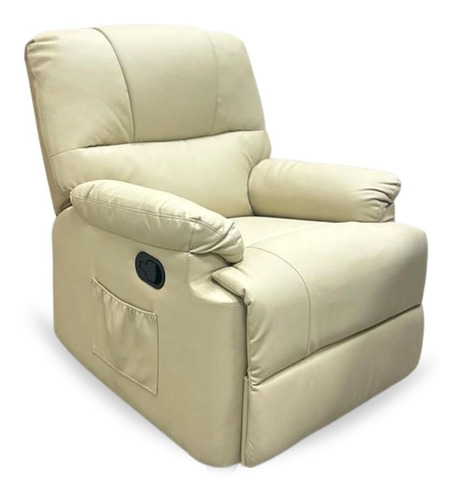 Poltrona Massagem Papai Reclinável Importway Suporta 110kg Bege