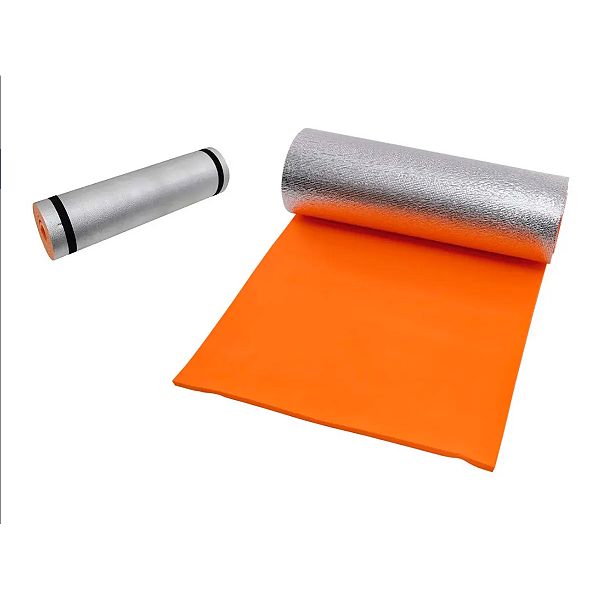 Isolante Térmico EVA com Alumínio Refletivo  180x50x1,2cm Ideal para Camping e Trilha - KALA
