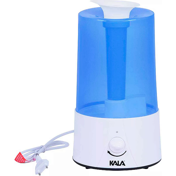 Umidificador Ultrassônico 3,2l Bivolt Com Regulagem p/Quarto e Escritório Azul 110V/220V - Kala