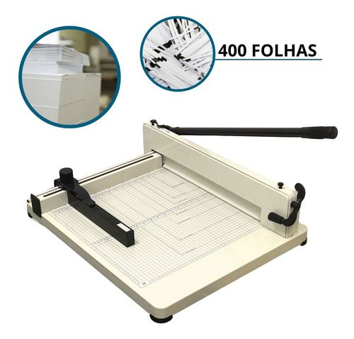 Guilhotina De Papel A3 Semi Industrial 433mm 400 Folhas Way