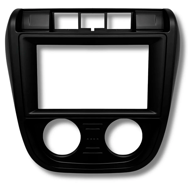 Moldura Multimídia 9" Chinês com Adaptador 7" Chinês e Japonês Vw Spacefox G1 Preto Fosco - Fiamon