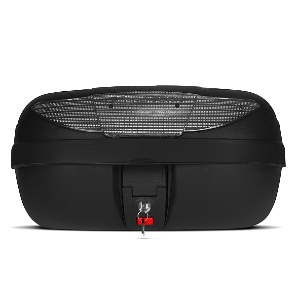 Baú Bauleto Para Motocicleta Moto Pro Tork Smartbox 2 45 Litros Automotivo Trava De Segurança Preto Com Lente Cristal