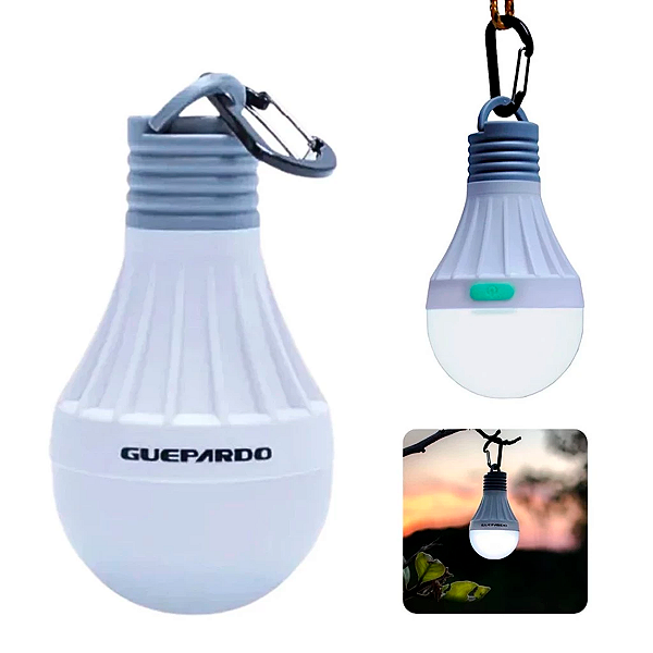 Lâmpada Inteligente LED de Camping Guepardo Tent Megalite Portátil Única Bateria Recarregável 10 Horas - NTK