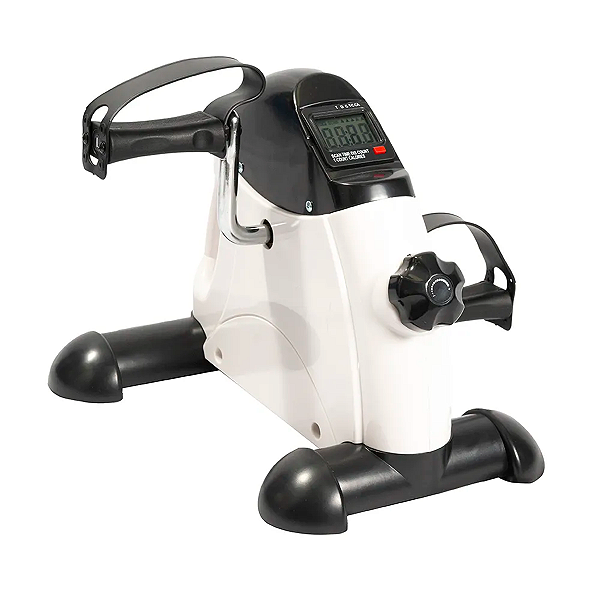 Mini Bicicleta Bike Pedalinho Portátil Ergométrica Branca E13 Com Ajuste de Intensidade suporta Até 100Kg - Acte