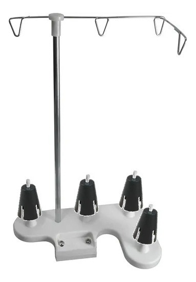 Porta Fio Para Máquina De Costura Doméstica 4 Cones Importway Ideal Para Linhas Grandes
