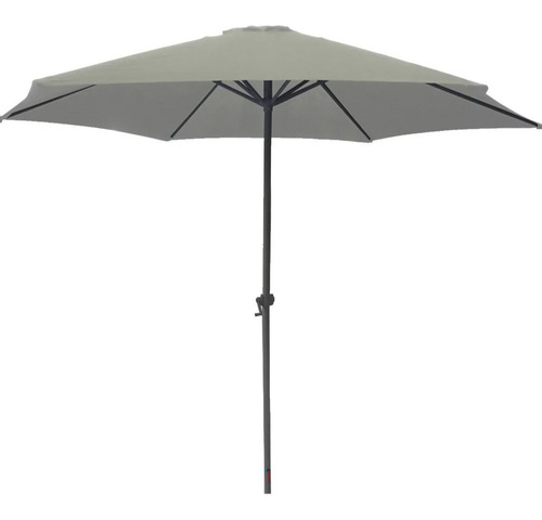 Ombrelone Guarda-sol Central 2,70m Branco Importway Com Manivela Proteção Solar Jardim Piscina