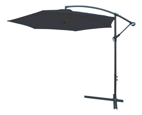 Ombrelone Suspenso Azul 3m Importway Alumínio Com Proteção Solar Uv Para Jardim E Piscina