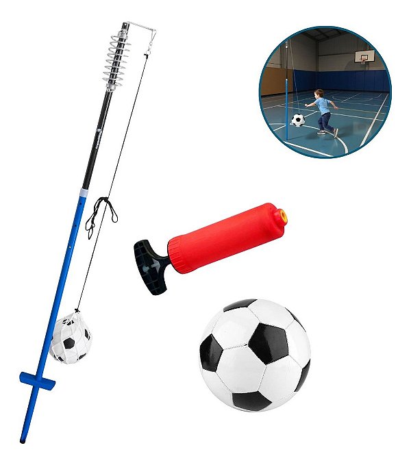 Espiribol De Futebol Infantil Importway Com Bola De Pvc 8" Brinquedo Esportivo Para Crianças