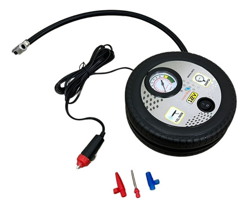 Mini Compressor De Ar Importway 260 Psi Portátil 12v Para Pneus De Carros, Motos, Bicicletas, Boias E Bolas