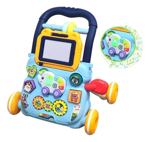 Andador Didático Importway Azul Brinquedo Musical Educativo Para Desenvolvimento Infantil