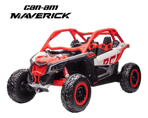 Utv Elétrico Infantil 12v Vermelho Can Am Maverick Importway Com Luzes Led E Bateria Bivolt