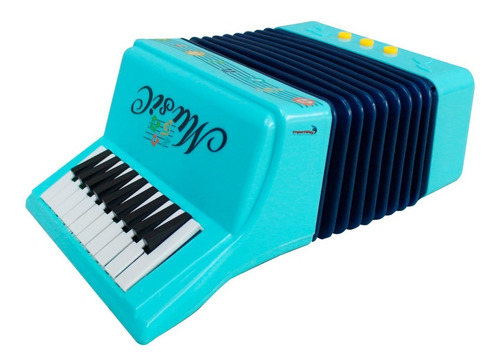 Sanfona Acordeom Infantil Importway 3 Baixos 10 Teclas Brinquedo Musical Educativo Para Crianças