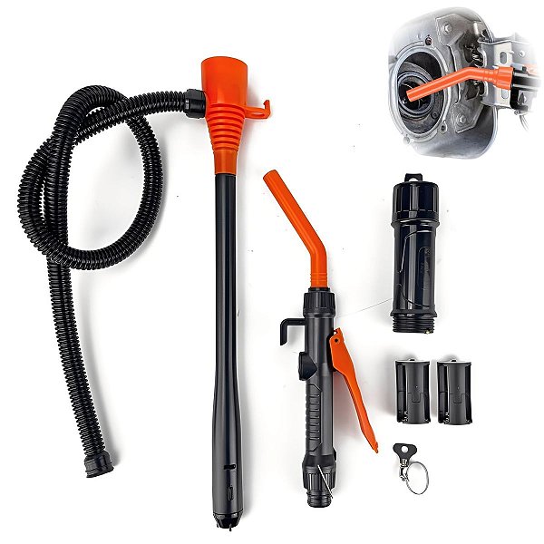 Bomba de Transferência de Combustível a Bateria 8 L/min Portátil para Diesel Gasolina e Querosene - Importway