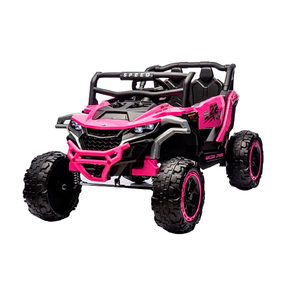 Mini Quadriciclo Elétrico 12V Infantil Com Controle Remoto e Entrada USB Bluetooth MP3 Rosa- Importway