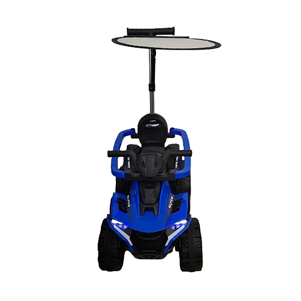 Mini Quadriciclo Elétrico 6V Infantil Com Empurrador Cobertura E Bateria Recarregável Azul Proteção Solar - Importway