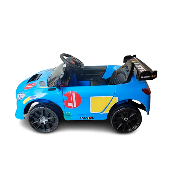 Mini Carro Elétrico Infantil Esportivo 12V Azul Com Controle Remoto Função Música E Luzes LED - Importway