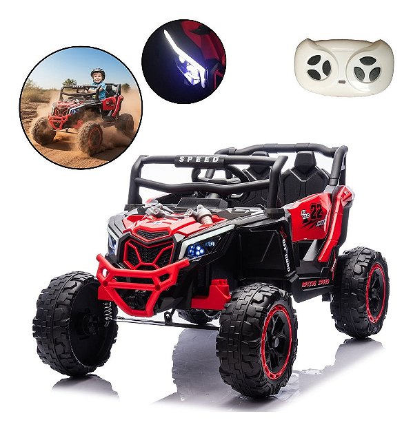 Quadriciclo Elétrico Infantil 12v Vermelho Importway Com Luz Som Controle Remoto Bivolt