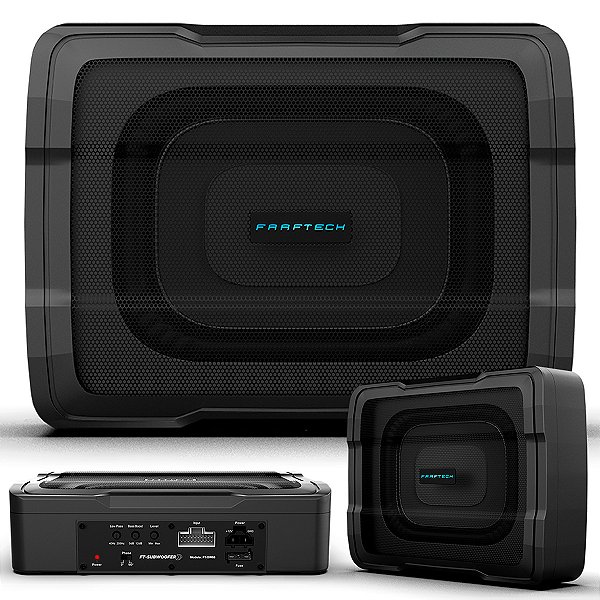 Caixa Amplificada Subwoofer 6.8" FT-SW68 Faaftech Plug And Play Audi Chevrolet Fiat Ford Honda Hyundai Jeep Toyota VW