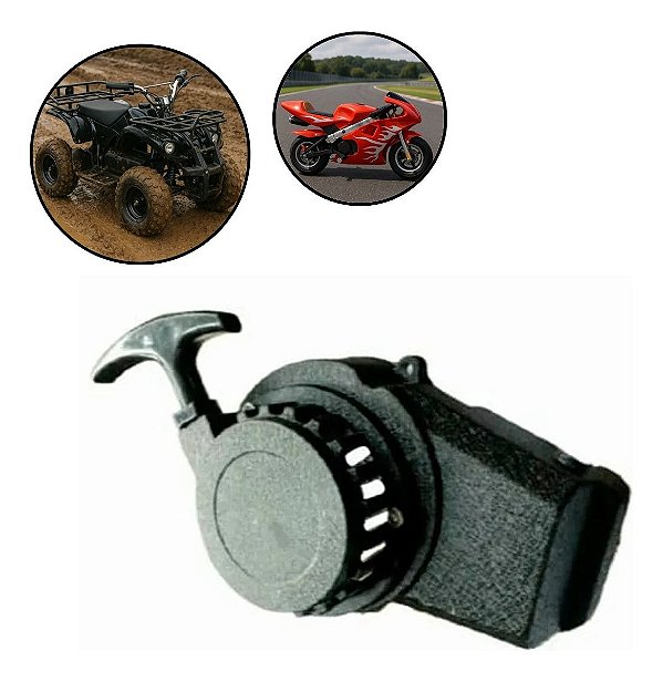 Puxador De Partida Em Alumínio Reforçado Para Mini Moto E Mini Quadriciclo 49cc