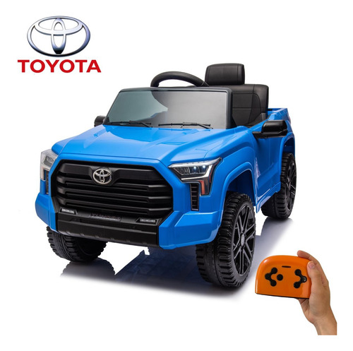 Mini Carrinho Elétrico Infantil 12v Tundra Azul Licenciado Com Luz Som E Controle Remoto Bivolt
