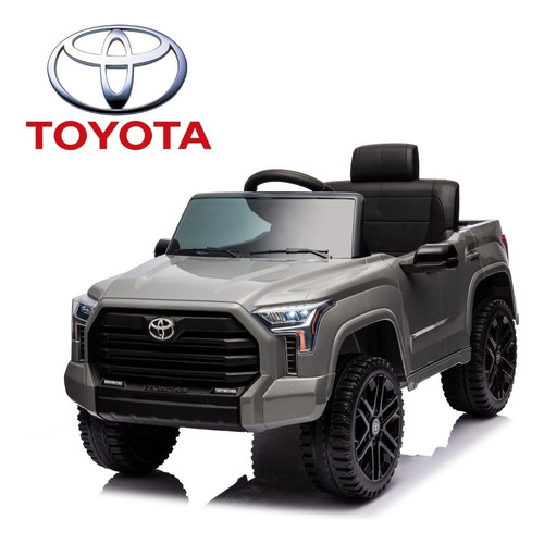 Mini Carrinho Elétrico Infantil 12v Tundra Cinza Licenciado Com Luz Som E Controle Remoto Bivolt