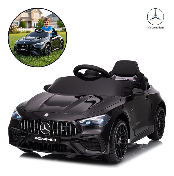 Carro Elétrico Infantil 12v Mercedes-benz Cle53 Preto Com Controle Remoto, Som, Luzes E Entrada Usb