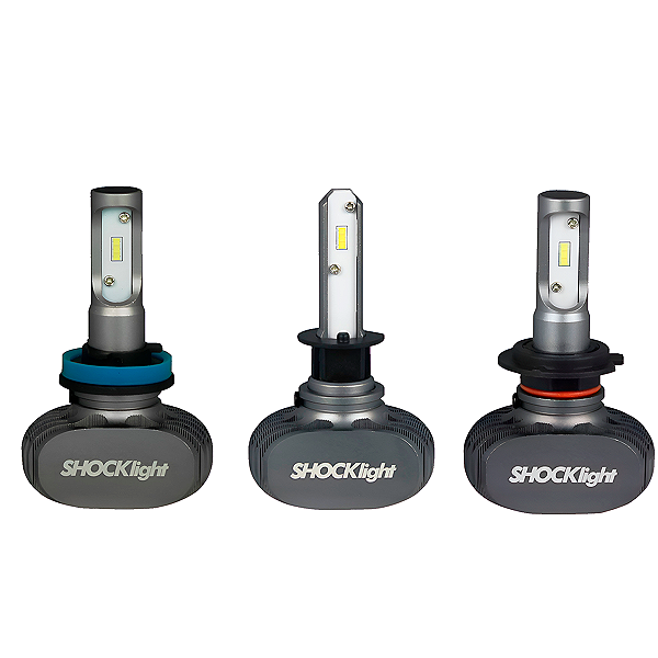Lâmpadas Ultra Led Titanium Encaixe H1 H7 H8 6000k 10000 Lúmens 9/32v Bivolt Potência 50W - Shocklight